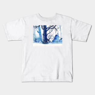 Winter Rabbit Kids T-Shirt